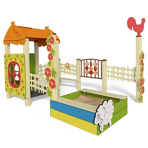 Песочный двор Домик InterAtletika ТЕ322