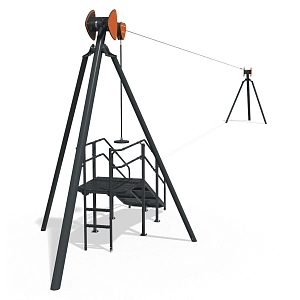 Канатна дорога Zipline з платформою InterAtletika LK817-P