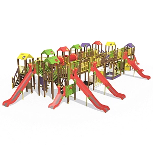 Игровой комплекс Бастион NEW InterAtletika T912.2NEW