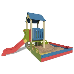 Пісочниця з гіркою InterAtletika ТЕ312