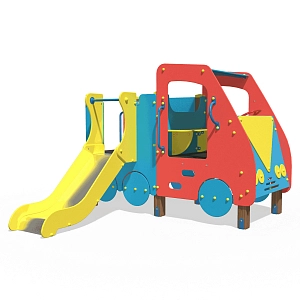 Машинка с горкой InterAtletika TE501-RC